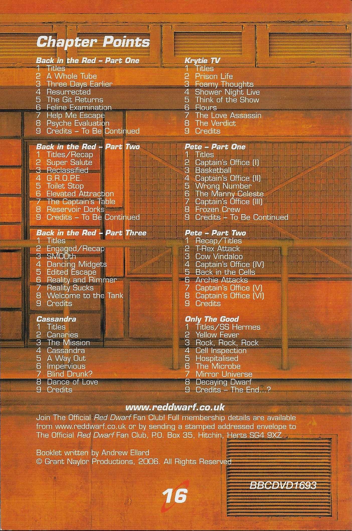 Inserts from BBCDVD 1693